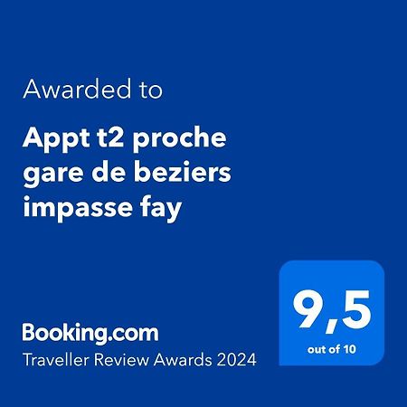 Appt T2 Proche Gare De Beziers Impasse Fay Appartement Buitenkant foto